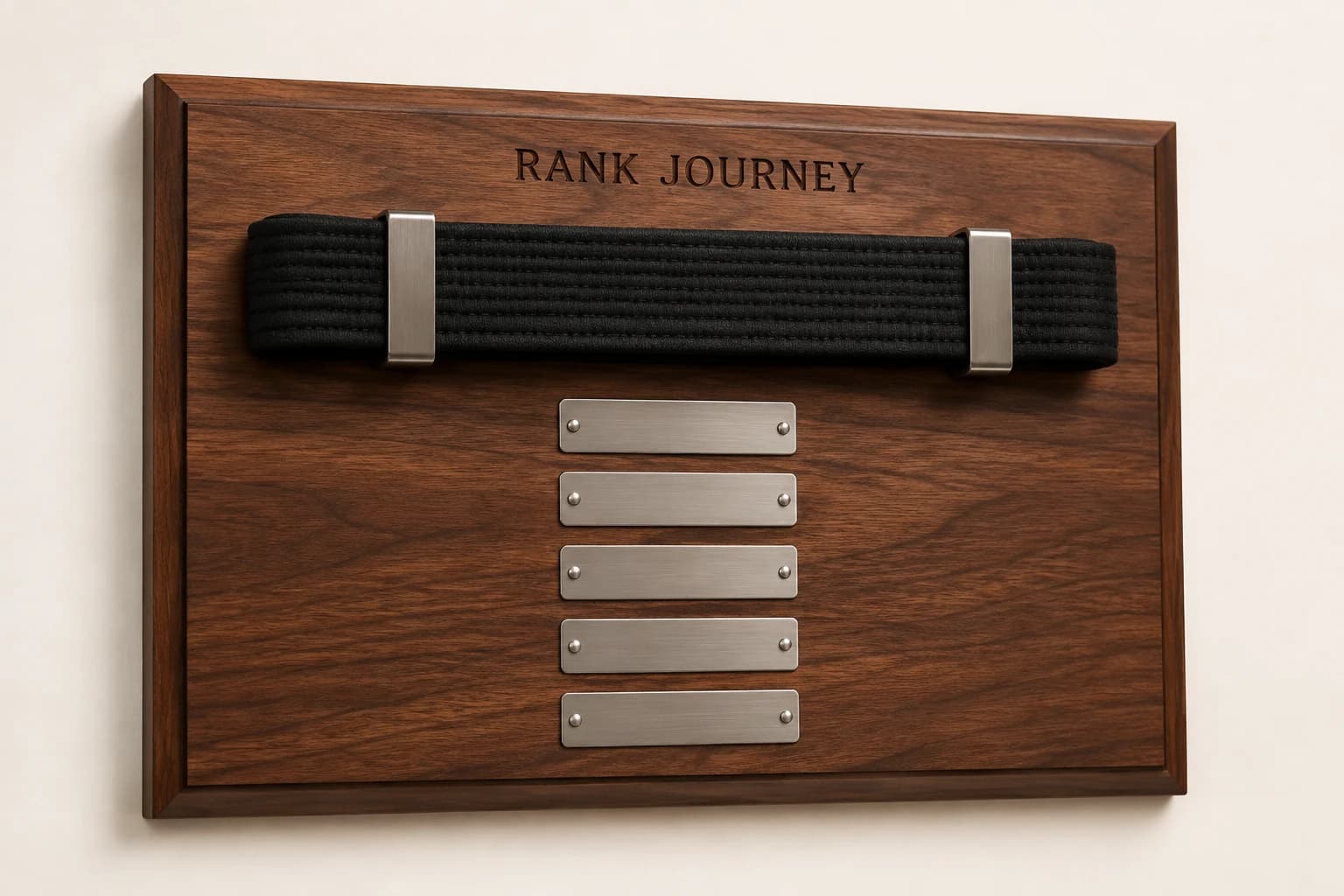 Belt Display & Rank Plaque original design concept